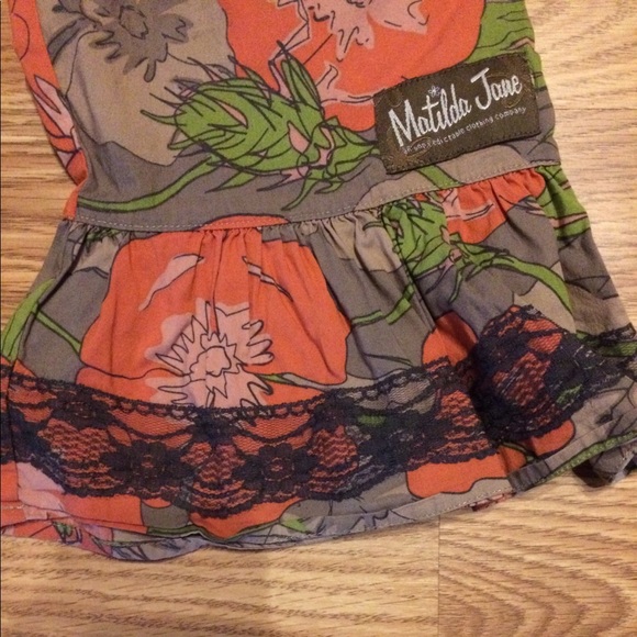 Like New! Matilda Jane floral ruffle pants - Picture 4 of 5
